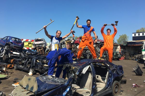 Vrijgezellenfeest Amsterdam CarSmash